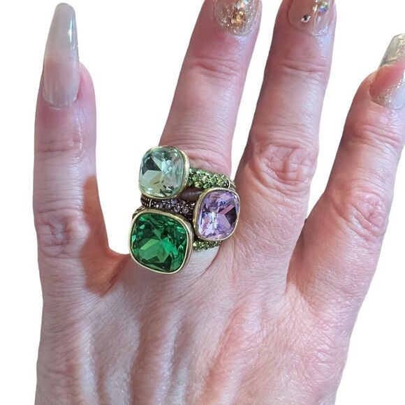4th piece ring cluster green collection - Picture 5 of 13